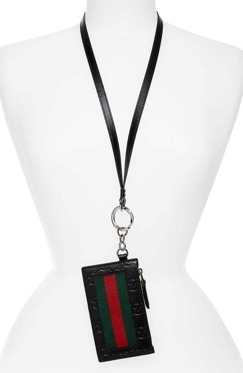 gucci id lanyard